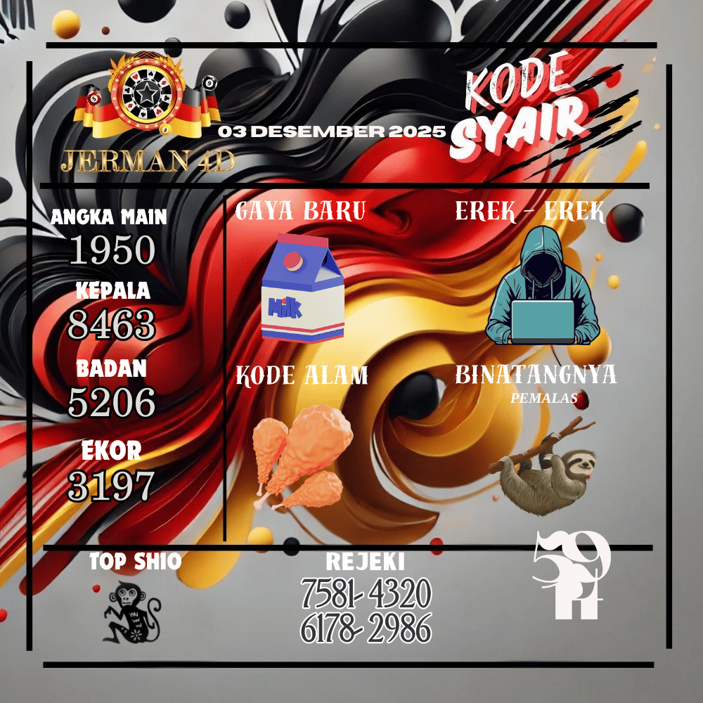 Kode Syair Jerman4D Pools Desember pools
