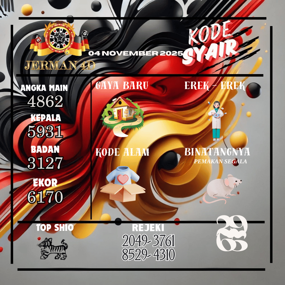 Kode Syair Jerman4D Pools November pools