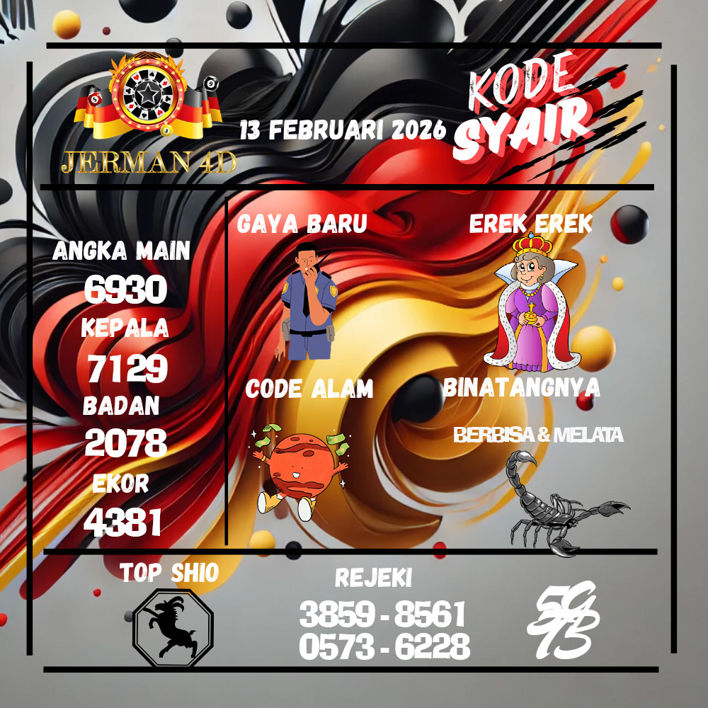 Kode Syair Jerman4d Pools Februari pools