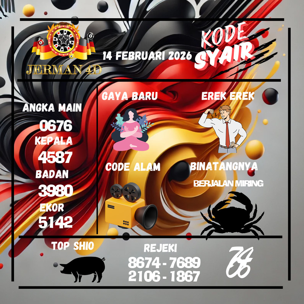 Kode Syair Jerman4d Pools Februari pools