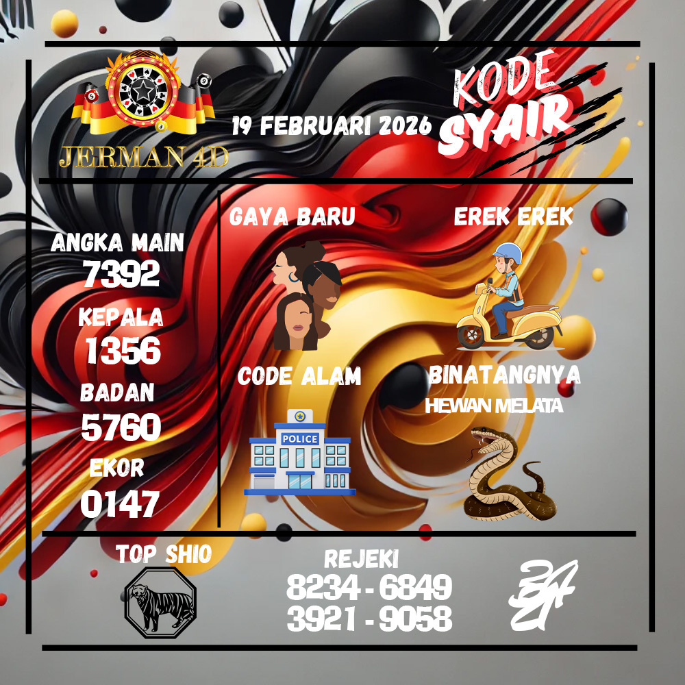 Kode Syair Jerman4d Pools Februari pools