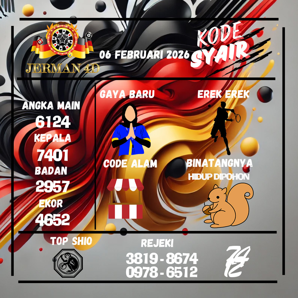 Kode Syair Jerman4d Pools Februari pools