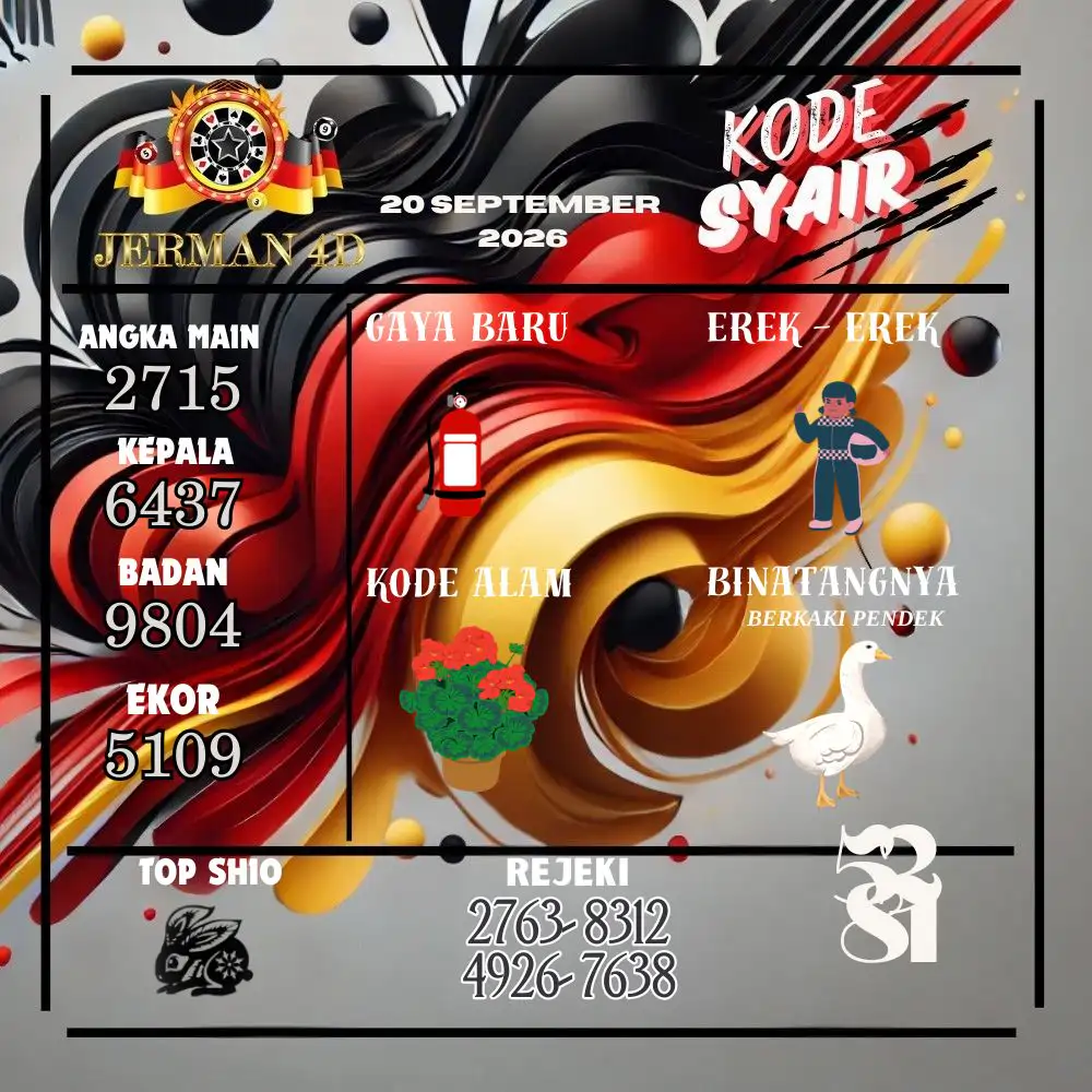 Kode Syair Jerman4d Pools September 2026
