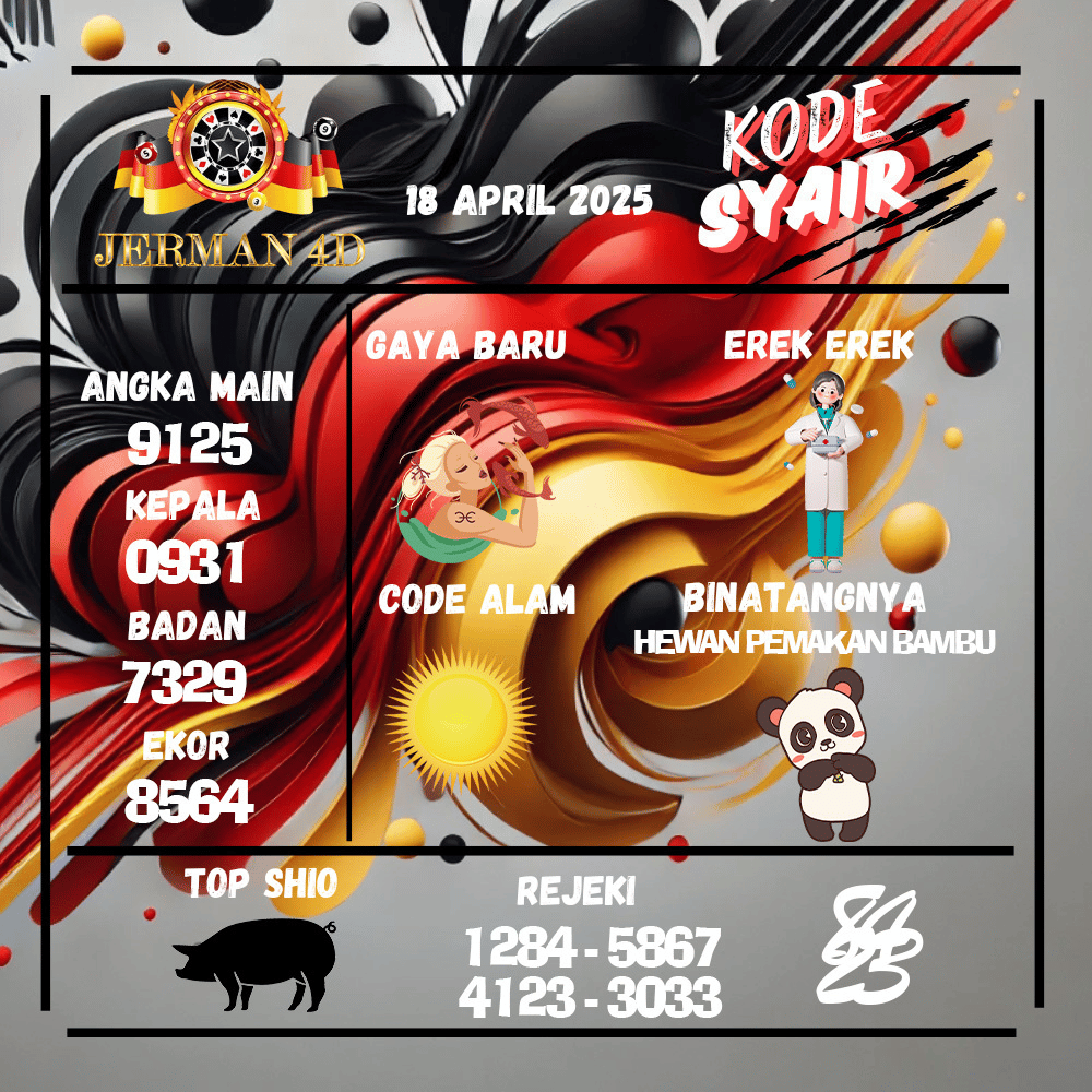 Kode Syair Jerman Pools - April Pools