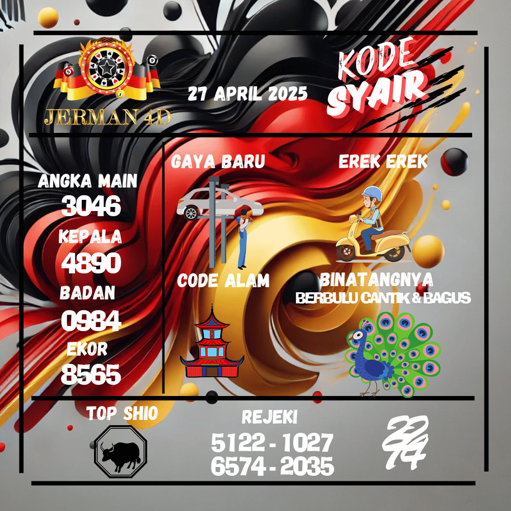 Kode Syair Jerman Pools - April Pools