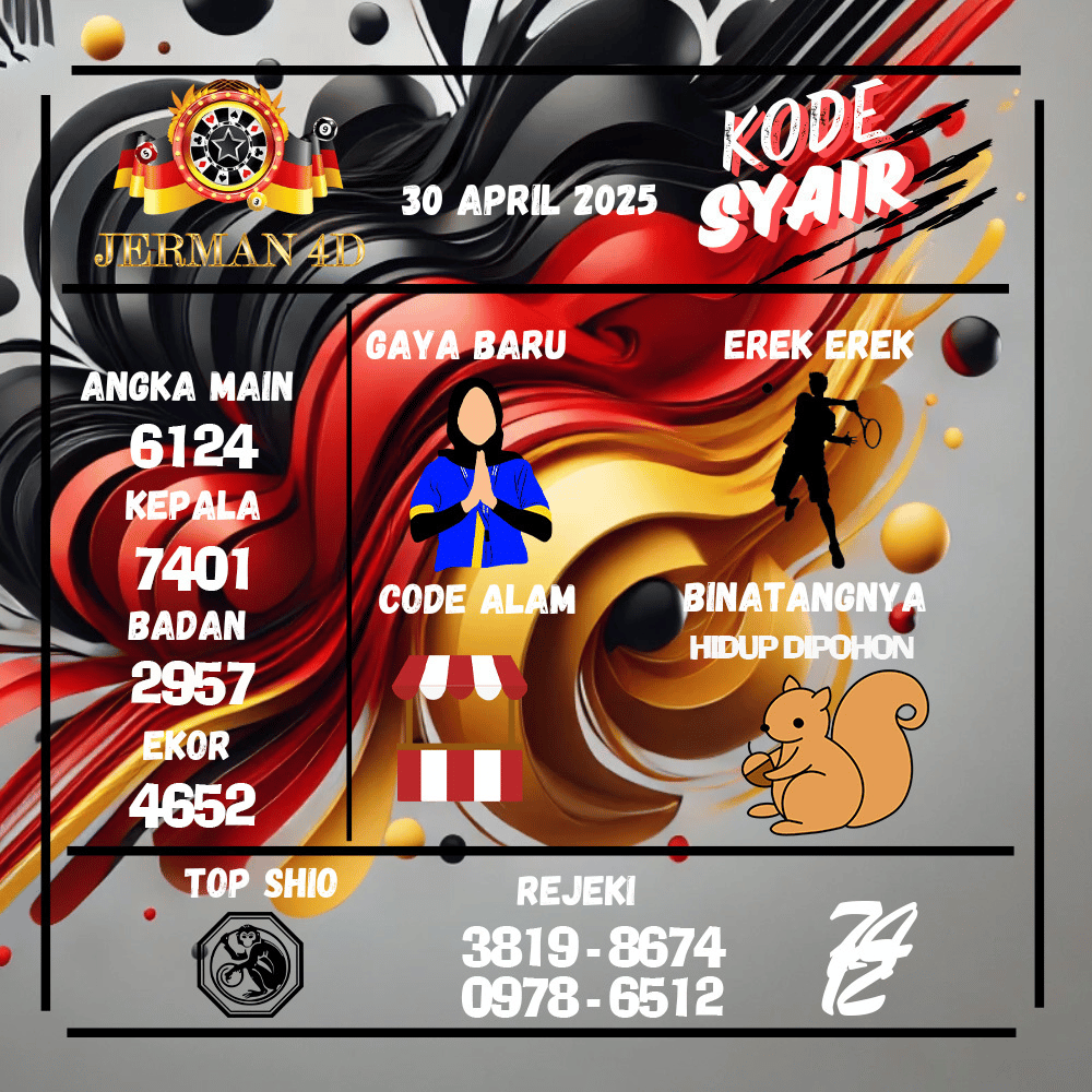 Kode Syair Jerman Pools - April Pools