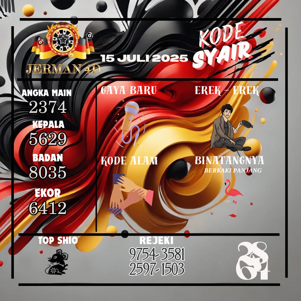 Kode Syair Jerman4D Pools - Juli Pools 
