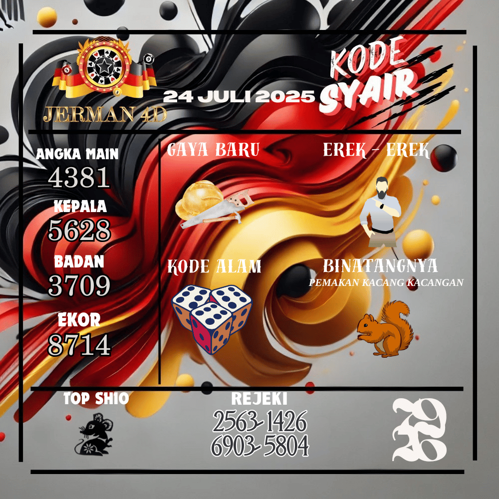 Kode Syair Jerman4D Pools - Juli Pools 
