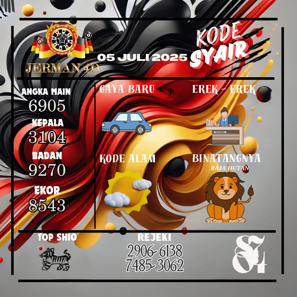 Kode Syair Jerman4D Pools - Juli Pools 
